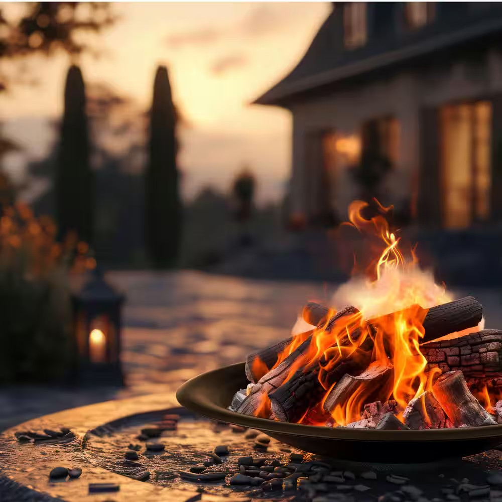 Fire Bowl - 30 In. Firepit Insert for DIY Fire Ring or Replacement - High Temp F