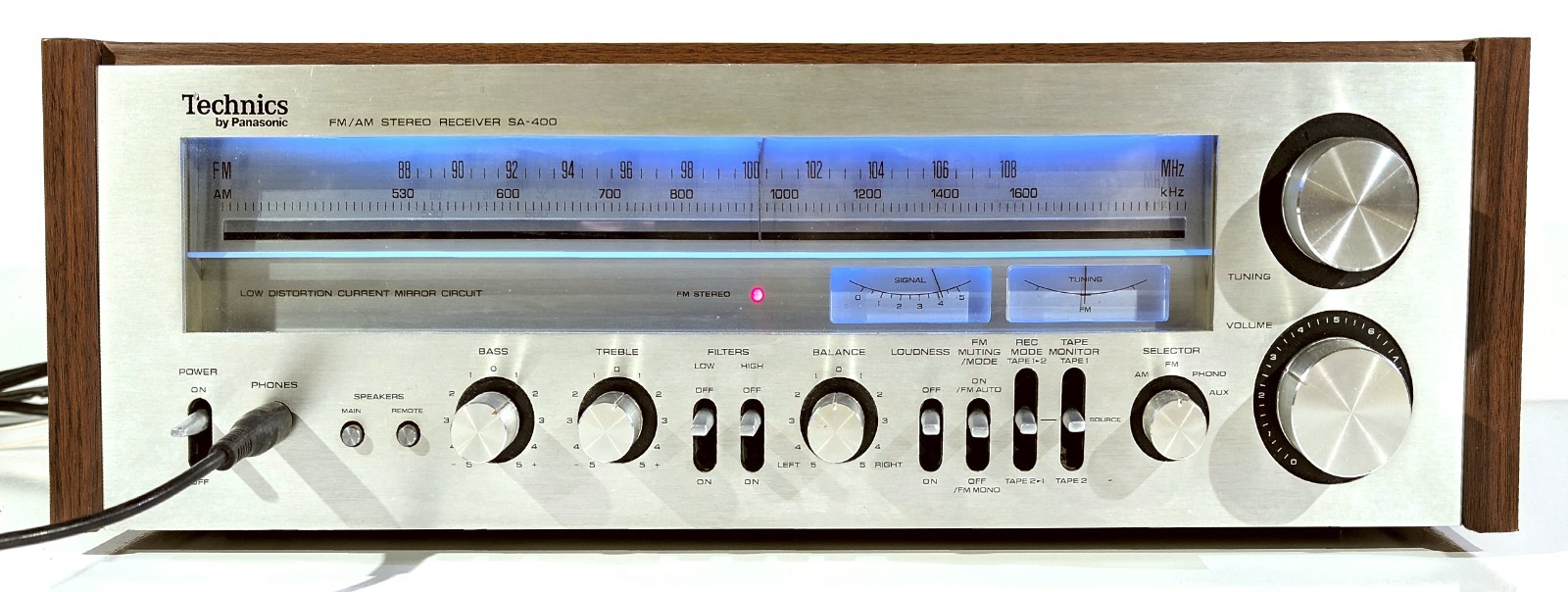 🔥【PRO SERVICED】Technics SA-400 Stereo 90W Receiver!~XSTR/CAP/LED MODS💥GUARANTY