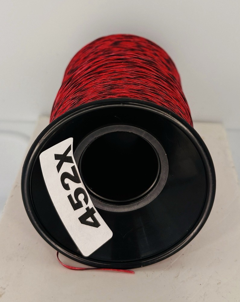 BCY 452X Bowstring Material 1/4 lb Partial spool 4oz. Red / Black