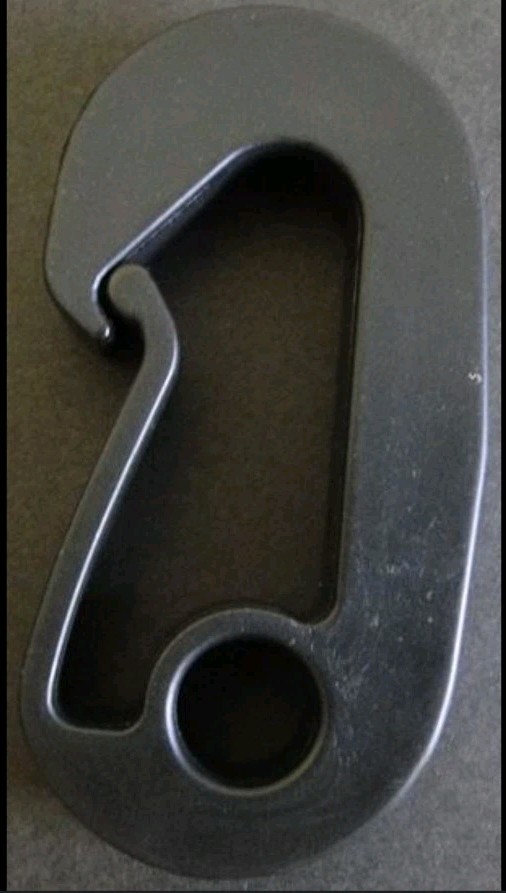 Helix Racing Large Black Snap Hooks Pair