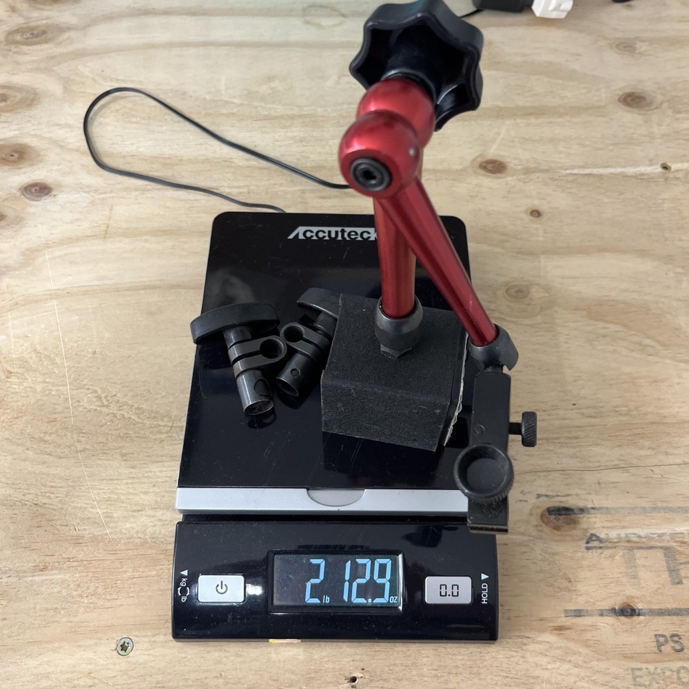 Magnetic Base Stand 3/8” Adjustable Holder Digital Dial Test Indicator & Extras