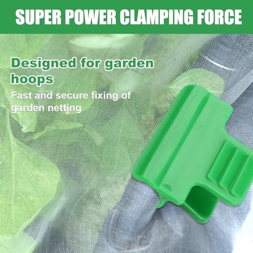 40Pcs Greenhouse Clamps Plastic Film Hoop Clips for Row Cover