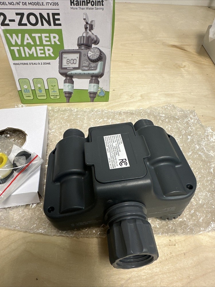 Rainpoint 2-Zone Digital Sprinkler Timer Hose Water Timer , MODEL #ITV201P