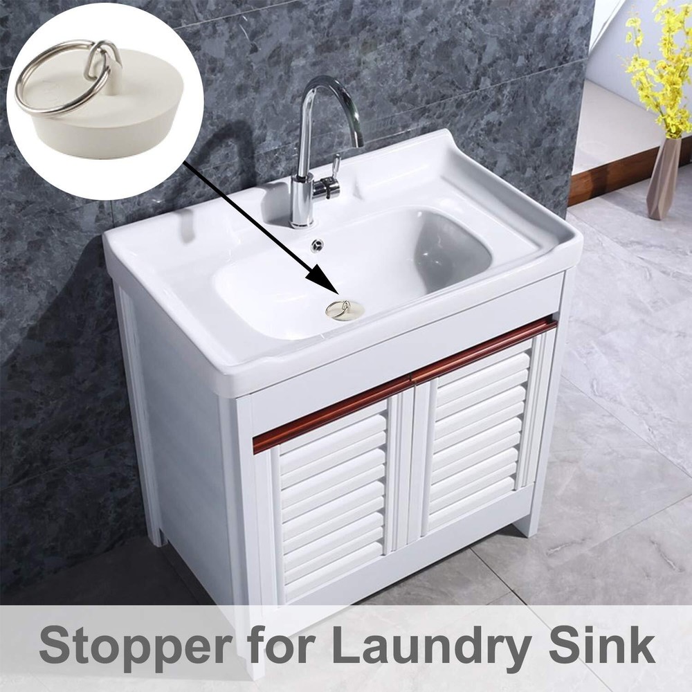 6-Piece Drain Stopper Set Rubber Multiple Sizes for Kitchen and Bath Sinks