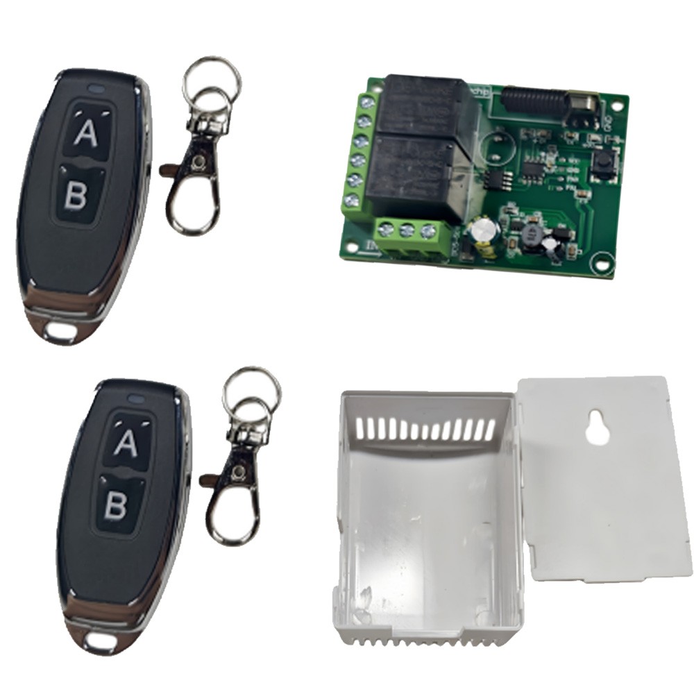 12V 24V 2CH 433Mhz Wireless RF Relay Remote Control Switch Receiver Module USA