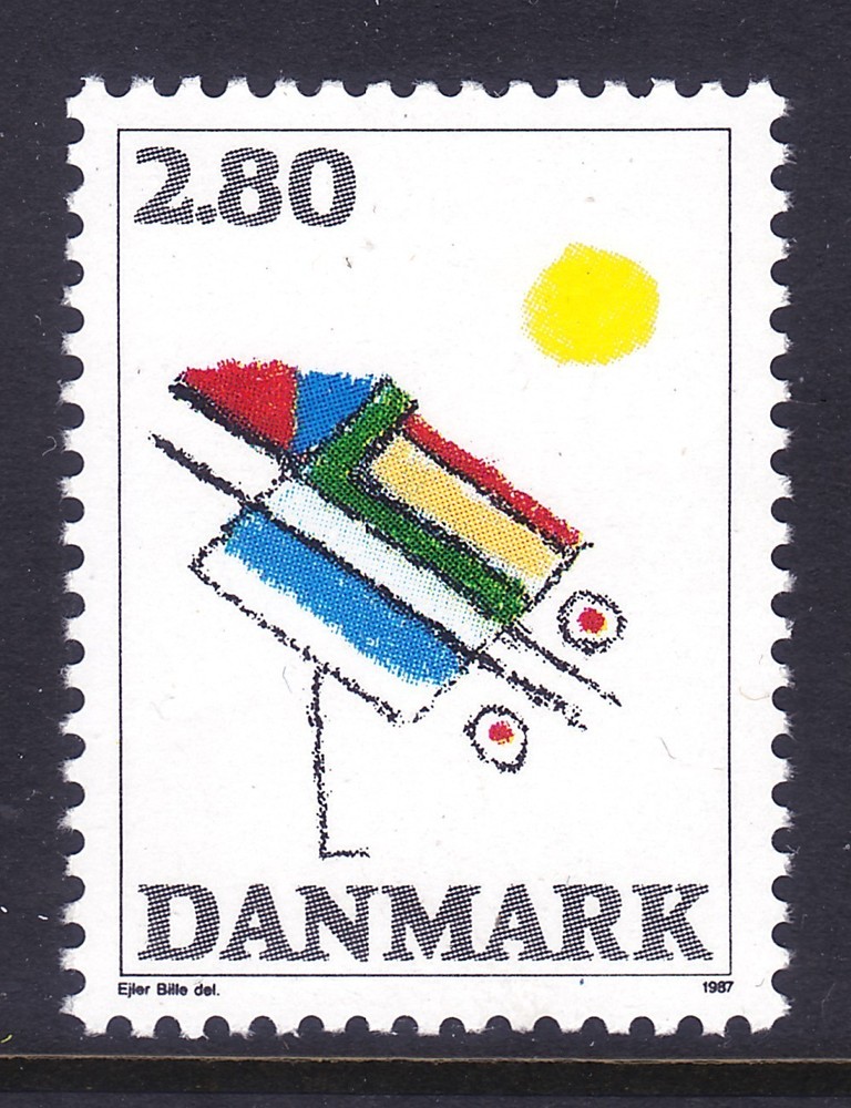 Denmark 844 MNH 1987 Abstract by Ejler Bille Issue VF