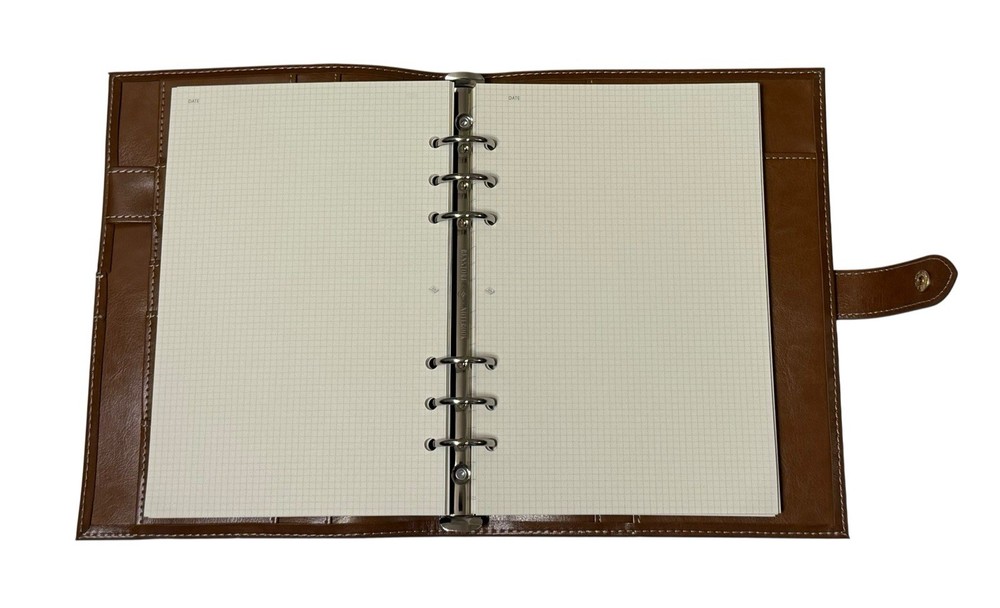 Forest Loose Leaf Leather Notebook ~ Brown ~ NEW