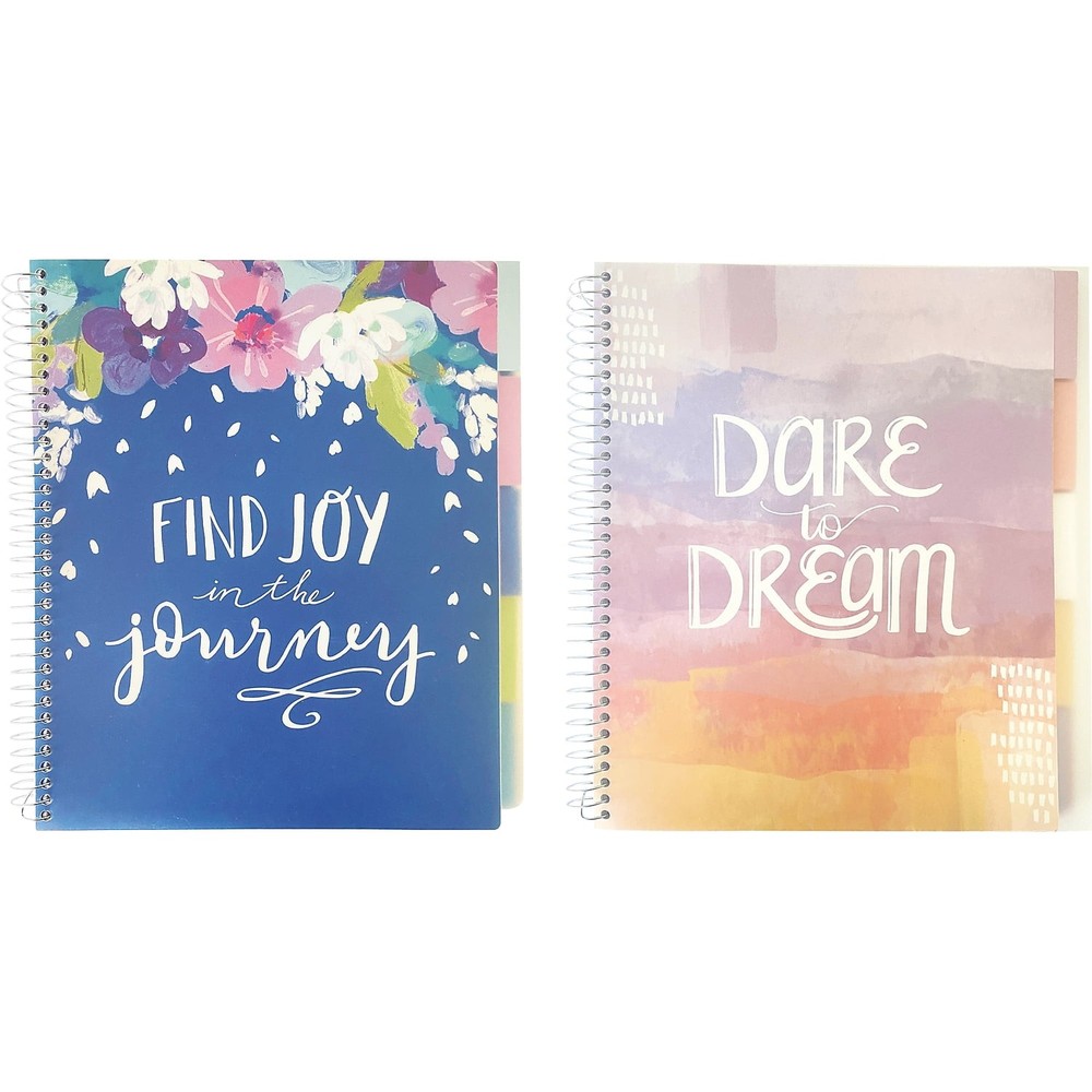 Carolina Pad 17504 Silver Lining 5-Subject Notebook 150 Sheets