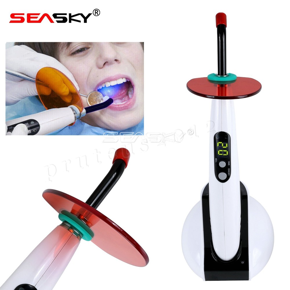 Dental Wireless Curing Light Lamp LED-B 5 Second Curing 1500mW/cm²