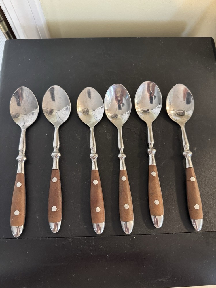 Wood grain Brown 25pcs Flatware