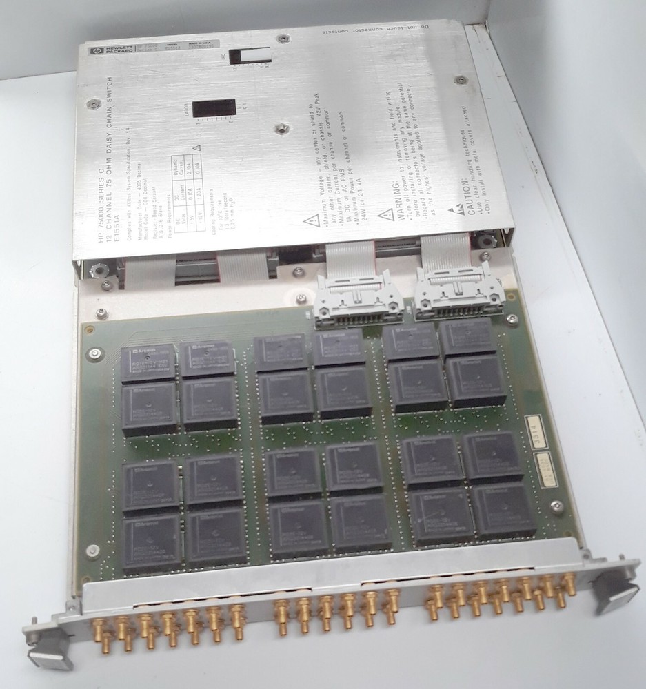 HP E1551A 12 Channel 75 Ohm Daisy Chain Switch VXI C-Size