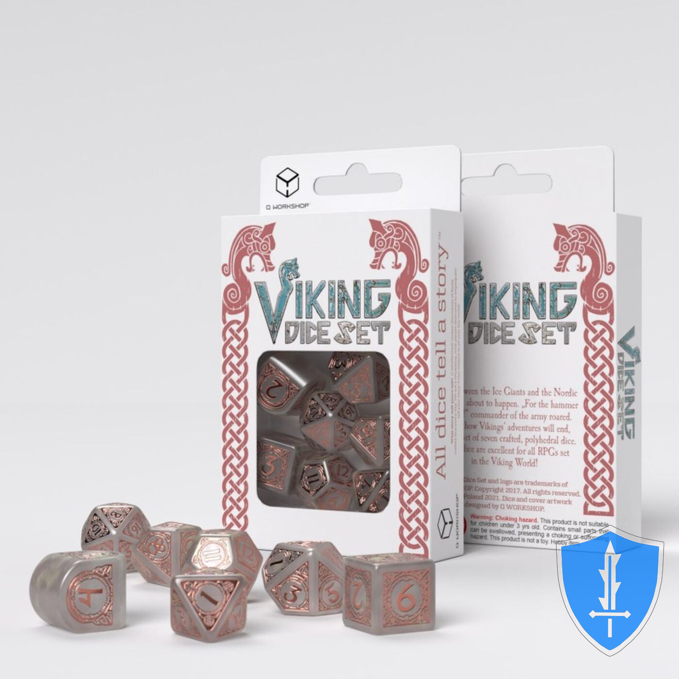 Q-Workshop Viking Nilfheim Modern Dice Set (7) D&D RPG