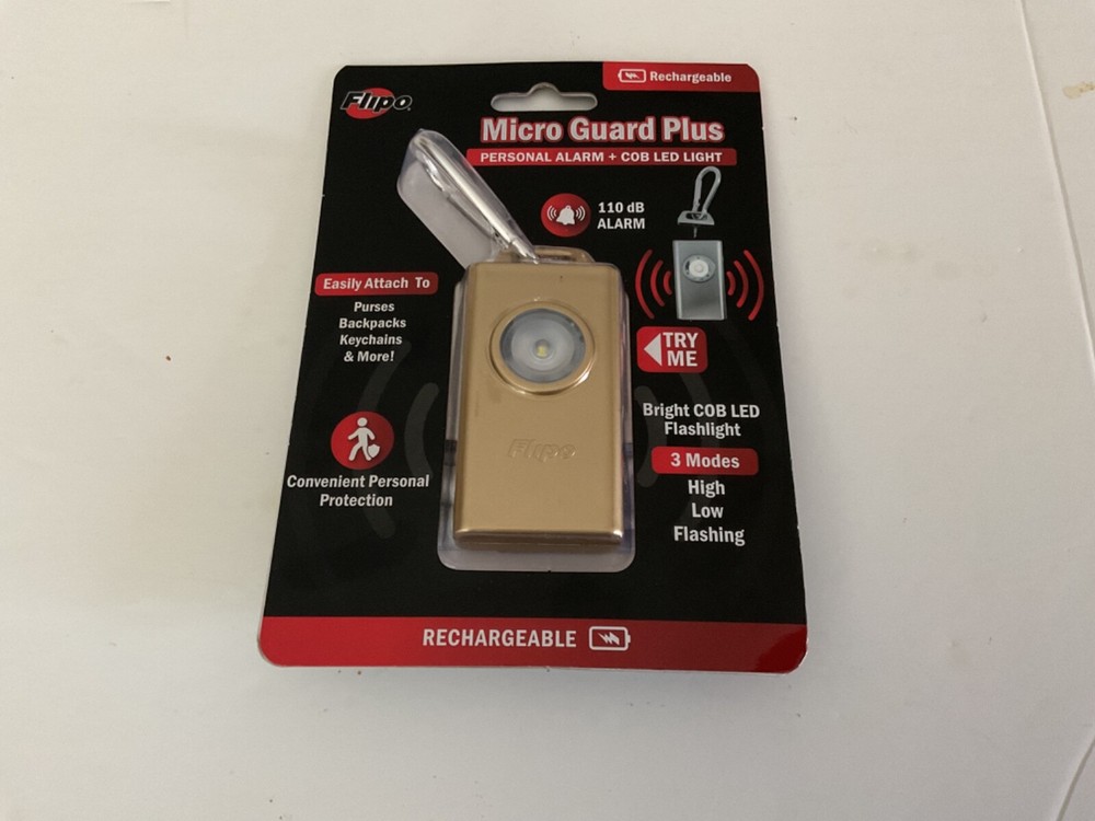 Micro Guard™ Plus Personal Alarm + COB LED Flashlight
