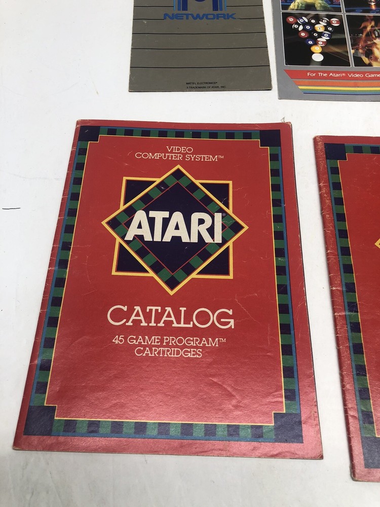 Vintage Atari Game Catalog Lot