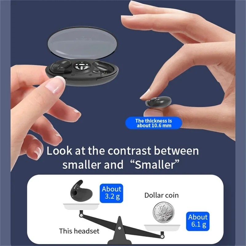 True Wireless Bone Conduction Headphones Bluetooth 5.3 Wireless Headset Earbuds