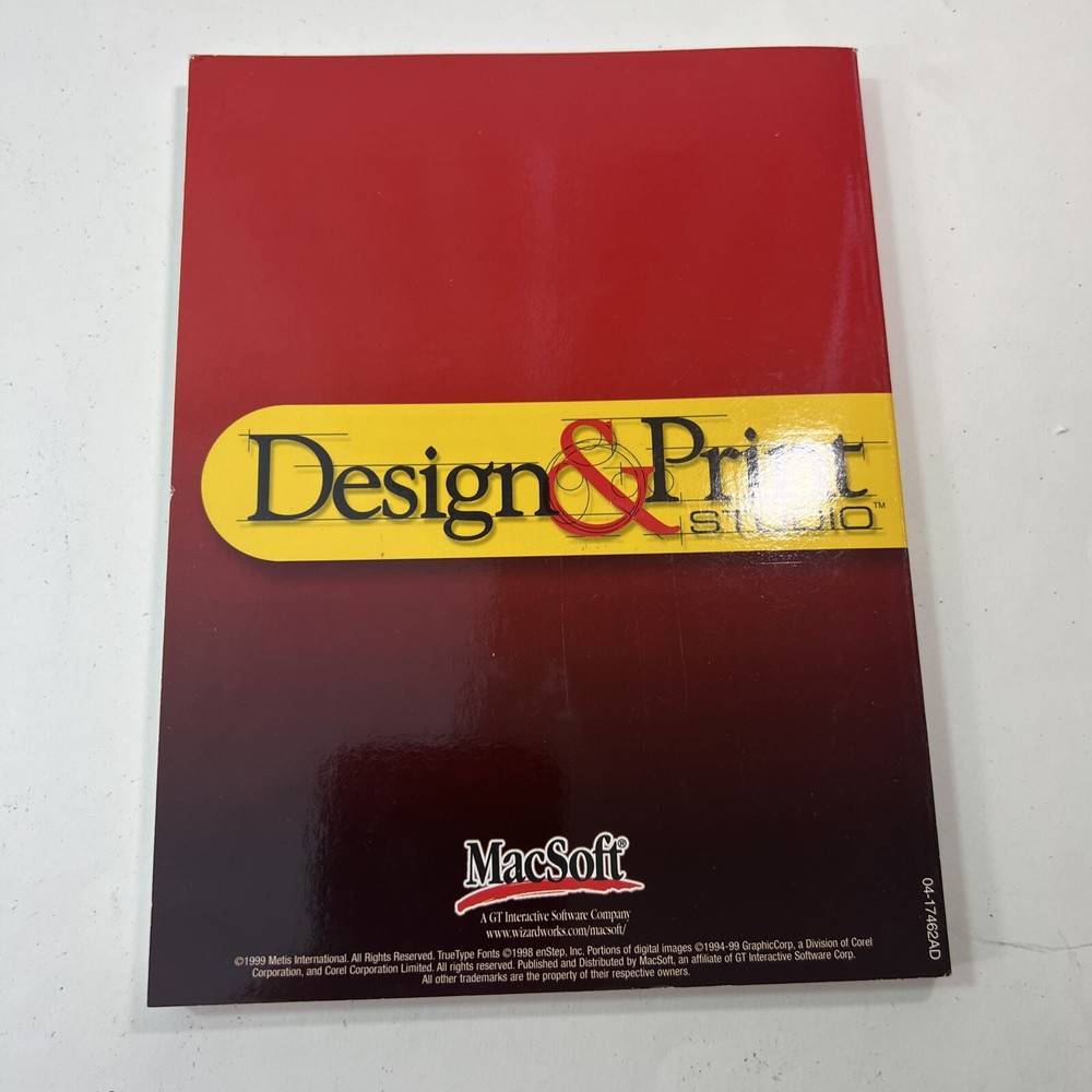 Design & Print Studio Mac-soft Rare! 