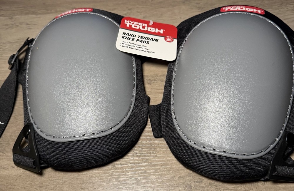 Hyper Tough Protective Hard-Shell Rocker Kneepads 8.75 high