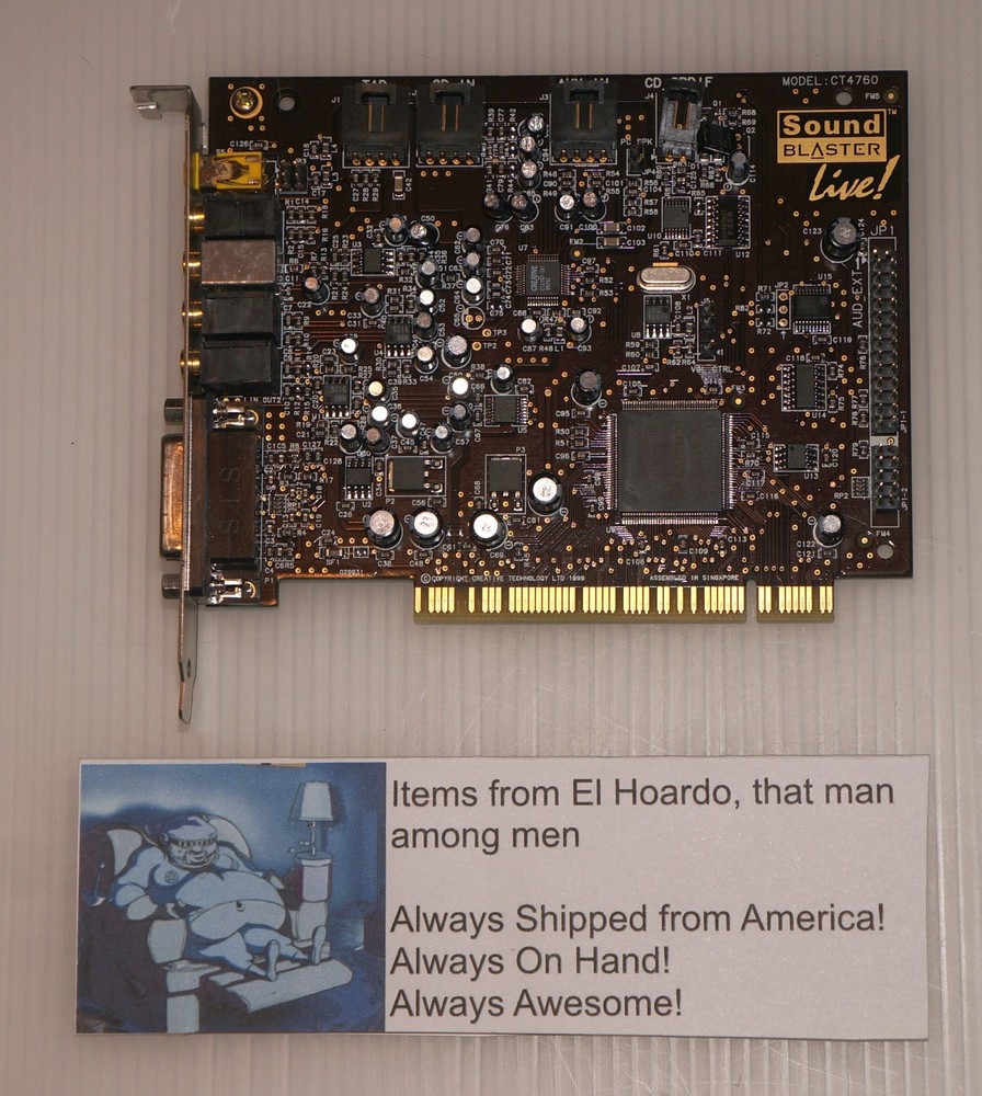 Creative Sound Blaster Live! PCI Sound Card Model CT4760 Untested