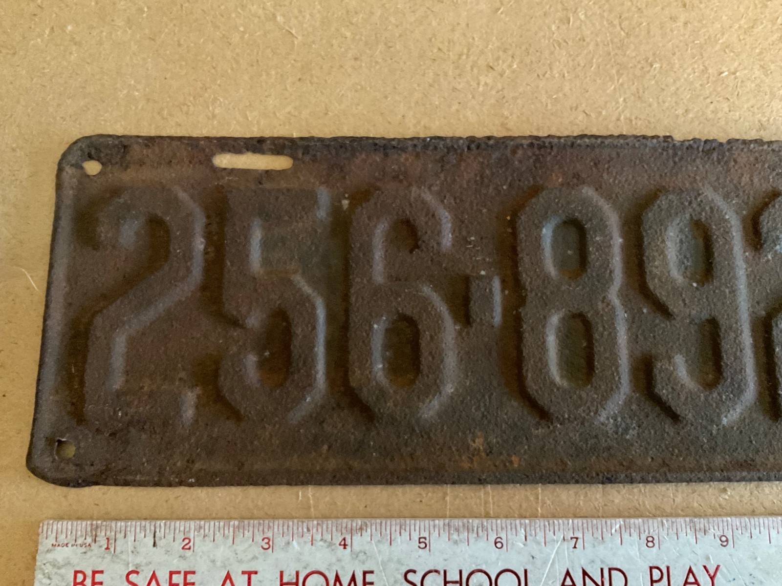 Tennessee 1933 License Plate Rustic 256 892