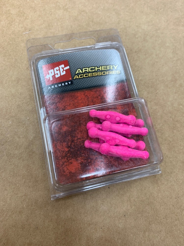 PSE Pink Rubber String Chubs String Vibration Dampening 4-Pack. Lot AC-52