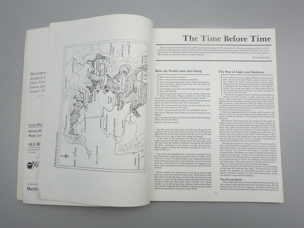 Advanced Dungeons & Dragons, D&D: RoleAids Sourcebook Elves