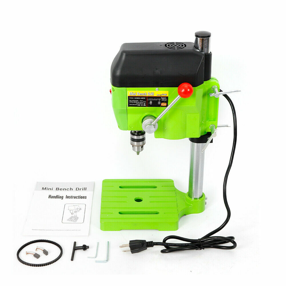 480W High Speed Portable Mini-Bench Drill Press Stand Precision Drilling Machine