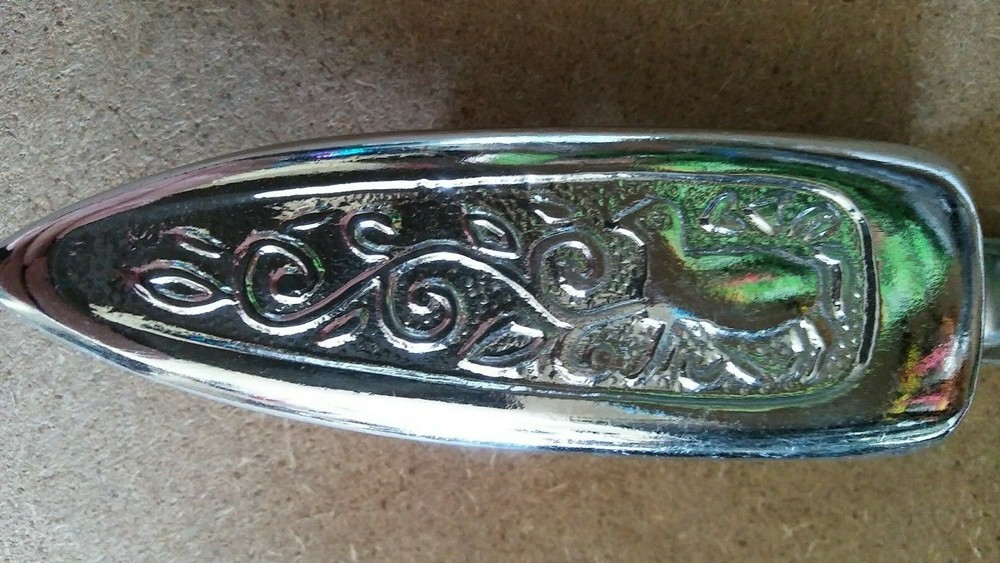 Engraved Silver Boot Athame Knife Dagger Wicca Wiccan Pagan Altar