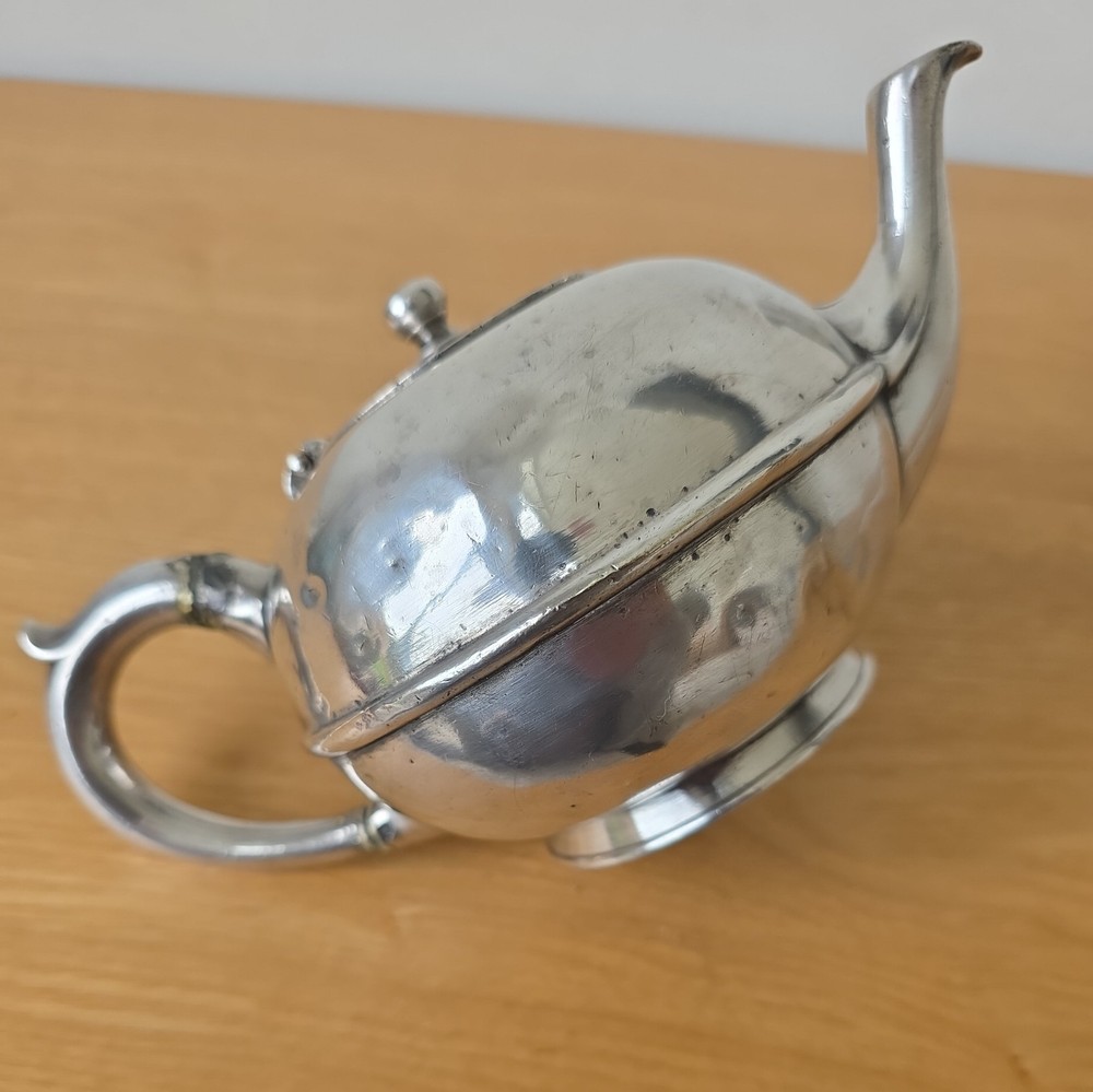 Antique Christophle French Modern Style Silverplate Tea Pot Paris 1900