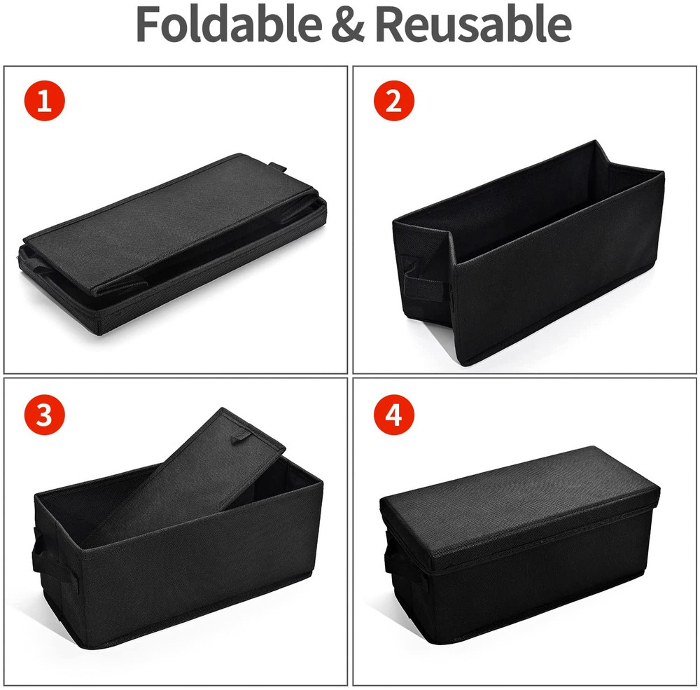 CD Storage Boxes 2-Pack Holds 30 CDs, 60 Slim Cases, 165 Discs Black