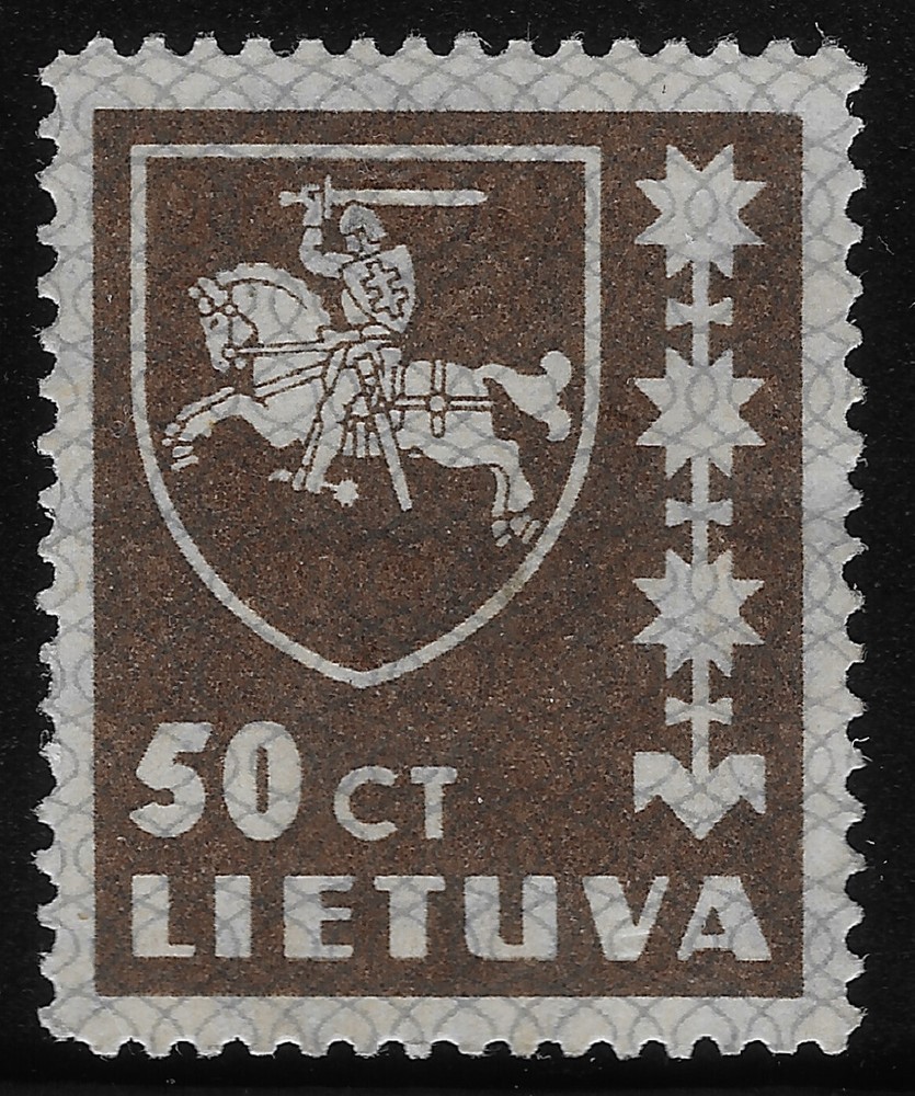 LITHUANIA 1940 PEACE DEFINITIVE ISSUE 50c MINT (FBX)