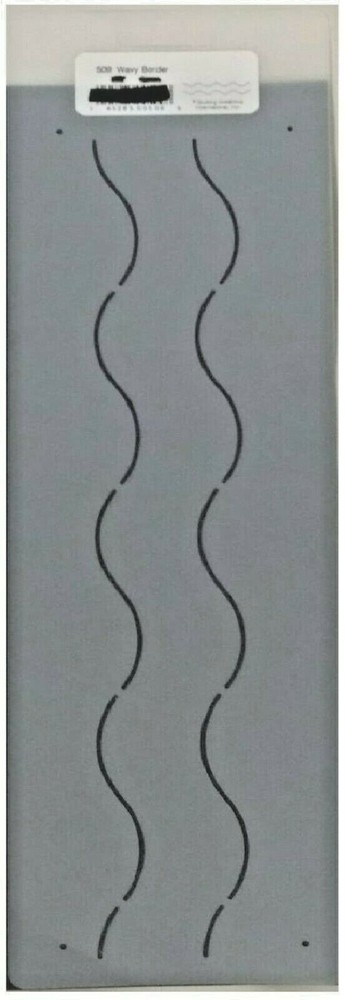 Quilting Stencil Wave Border Wavy Continuous Line Quilt Design Plastic Templates