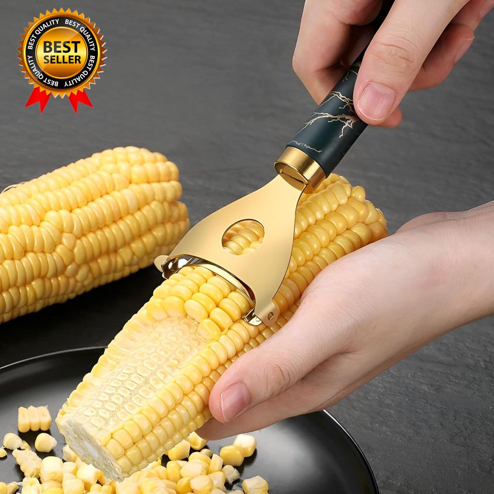 Cobb Gobbler Corn Peeler(2-Pack) Stainless Steel Corn Kernel Stripper Tool