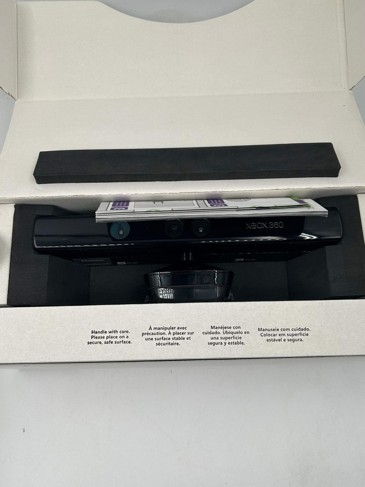 Microsoft Xbox 360 Kinect Sensor Black Video Game Motion Camera - New Open Box