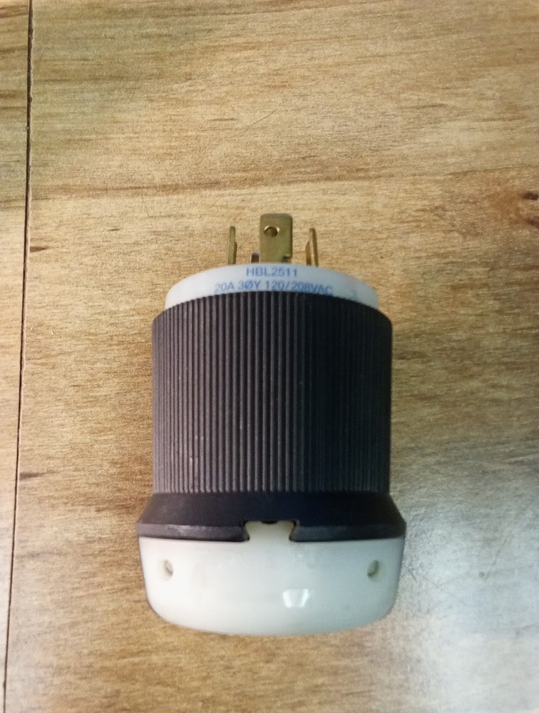 Hubbell HBL2511 Locking Plug 20A 208V