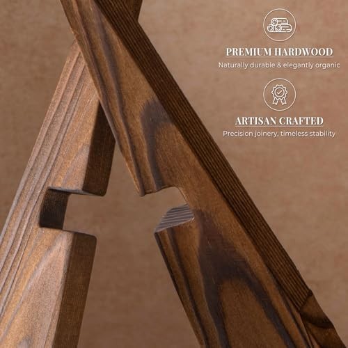 Wood Plate Display Stand Table Easel