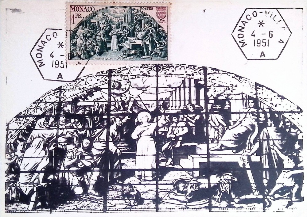 CMI) 1951. MONACO. RELIGIOUS IMAGE. FDC. HOLY YEARS. XF