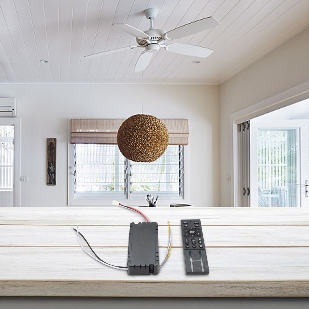 Flexible Ceiling Fan Light Remote With 6 Speed Settings And Easy Reset