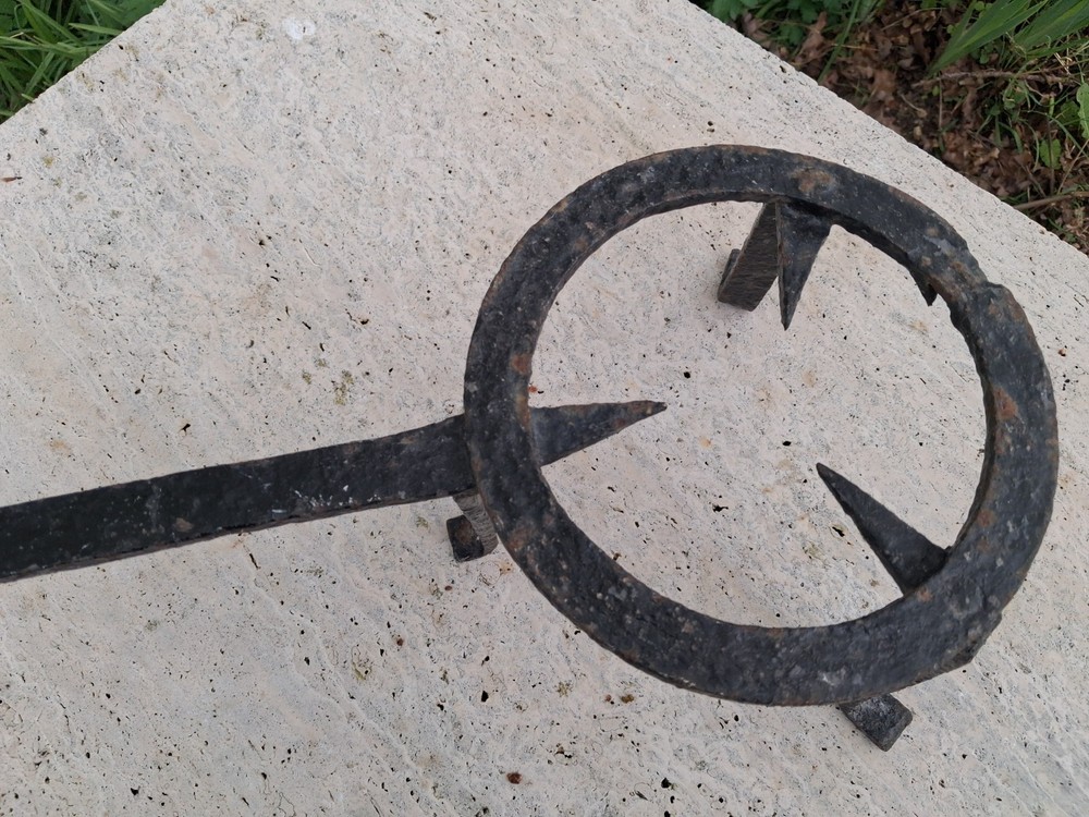 Antique Hearth Trivet, Wrought Iron