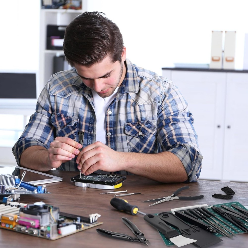 50-Piece 3D Printer Tools Kit - Deburring & Finishing Essentials for Precision