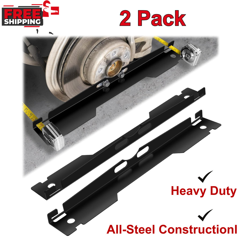 2 Pack Heavy Duty Wheel Alignment Tool Kit - Black Toe Alignment Tool Plates
