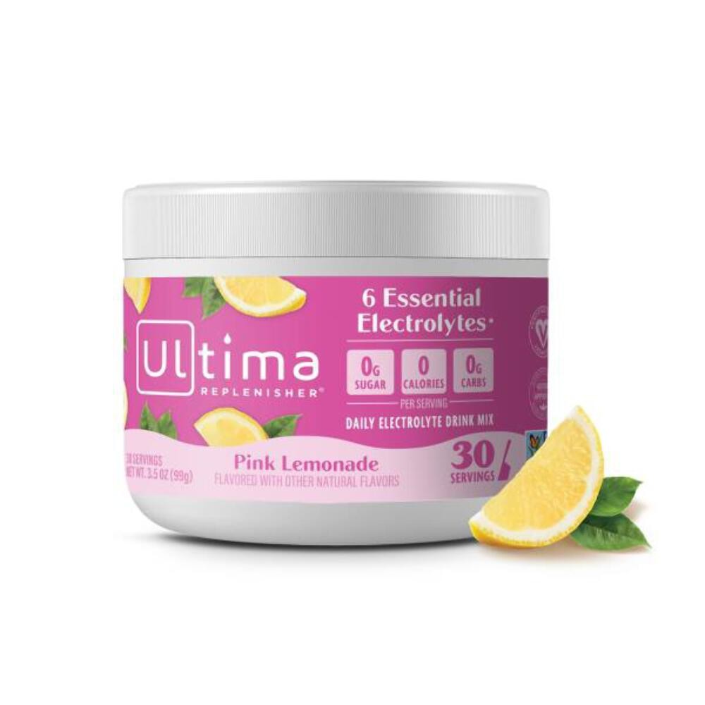 3/27 Ultima Replenisher Daily Electrolyte Powder Drink Mix – Sugar Free – Pink L