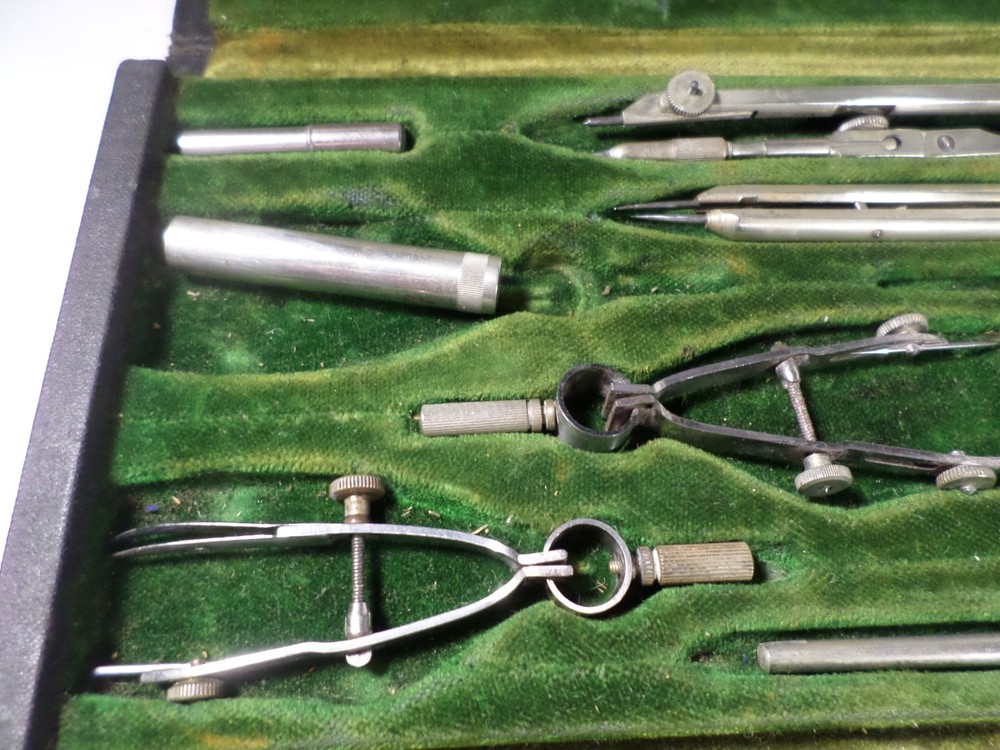 Vintage German Dietzgen Drafting Sets INCOMPLETE