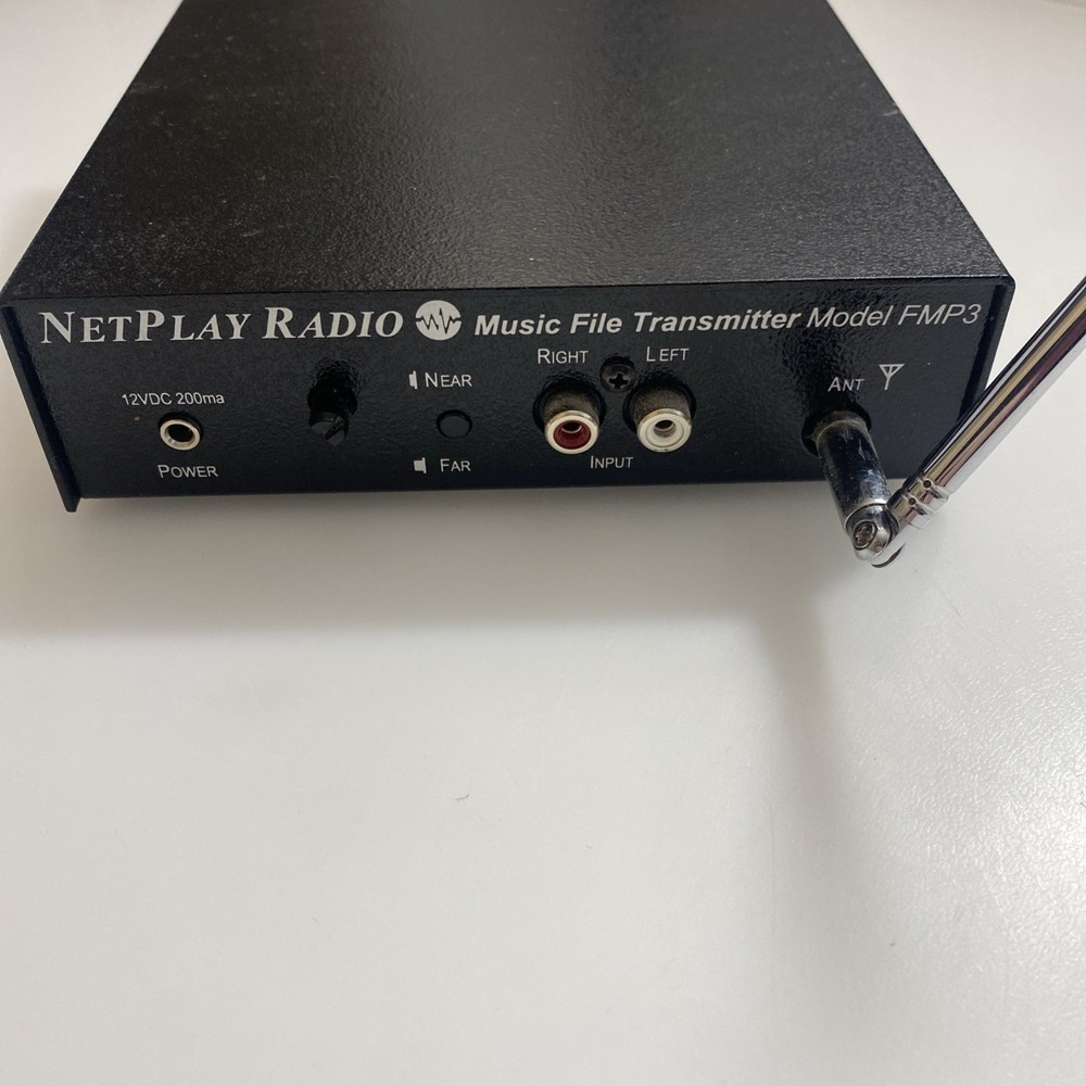 Rare Music File Transmitter NetPlay Radio Model FMP3 Untested No Adapter lfdh