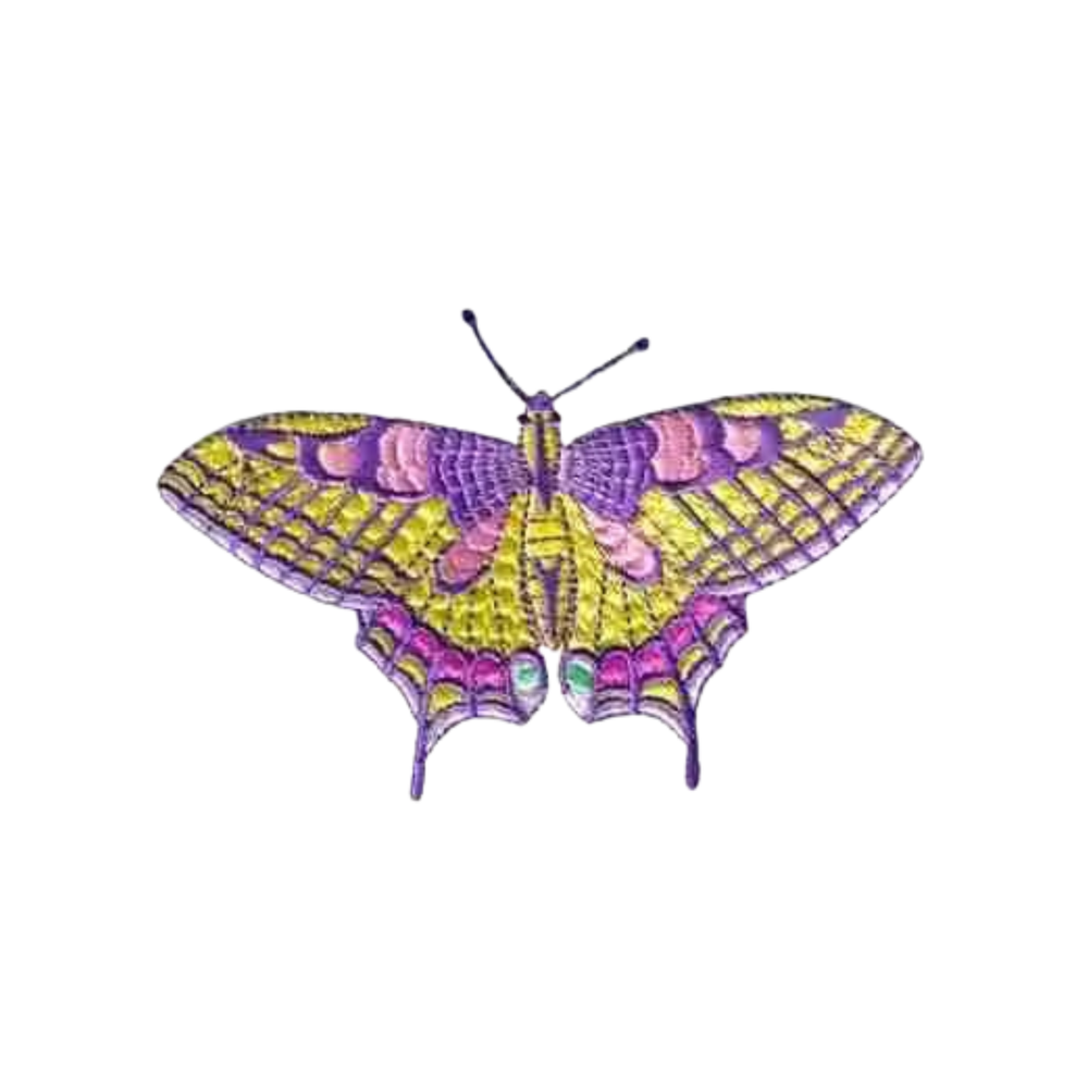 Large Pastel Swallowtail Butterfly (2 Pack) Iron On Patch