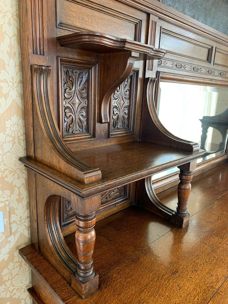 Antique Victorian Oak Sideboard