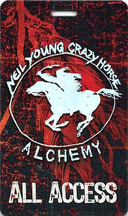 Neil Young & Crazy Horse Backstage Pass Red All Access Laminate Variant