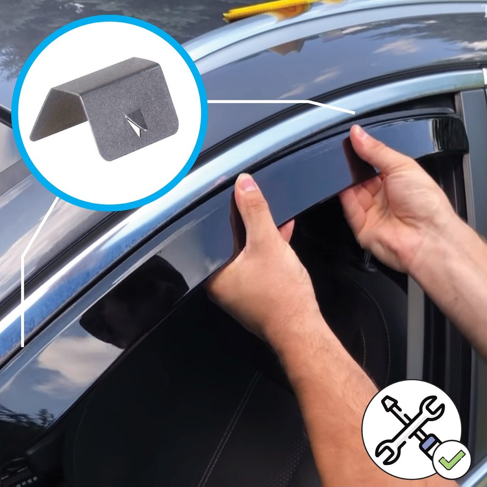 Hood Protector Bug Shield Deflector / visors rain guards for BMW X3 2004-2010