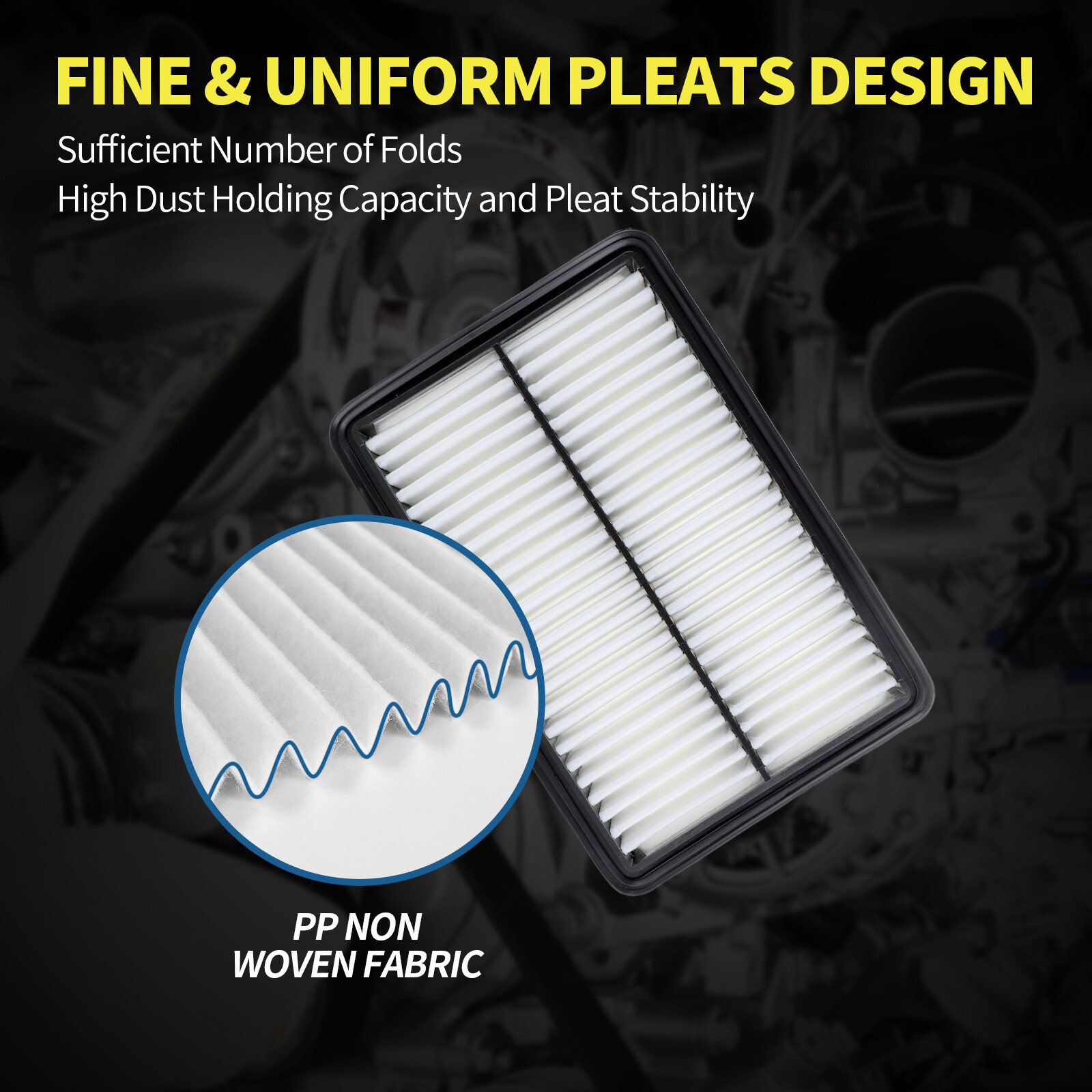 CF12312 Cabin Air Filter & Activated Carbon Compatible with Nissan Versa 2020-23