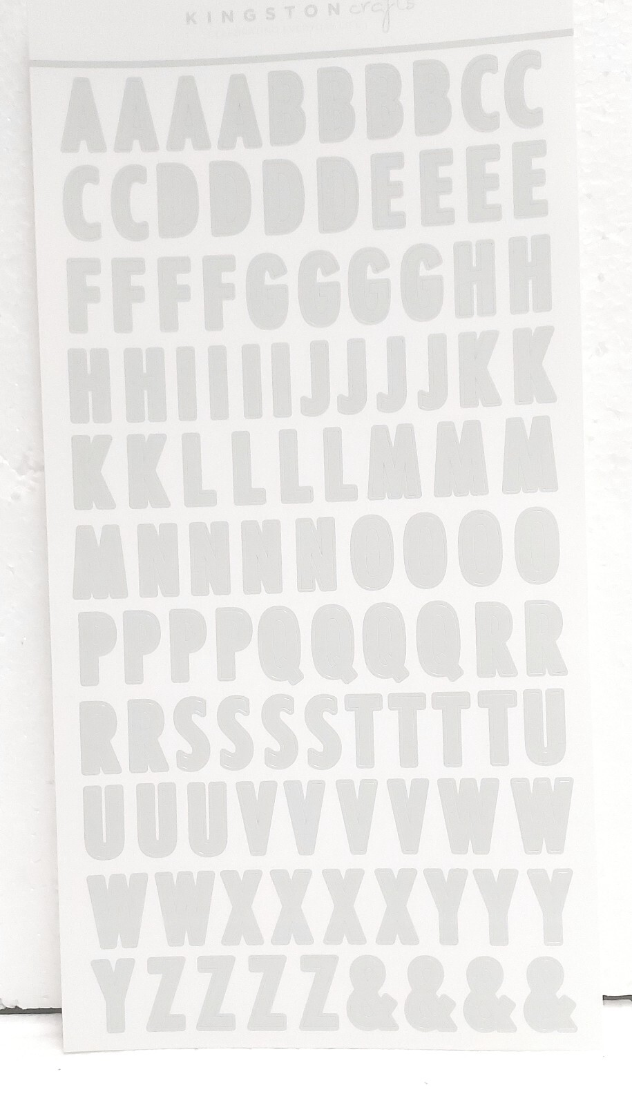 Kingston Crafts Cardstock Alphabet Stickers, Holiday, 2,520-pcs! 808622