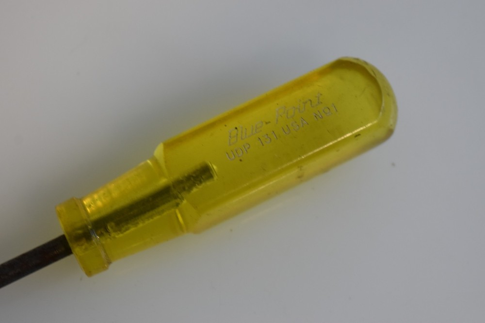 Blue Point Tools UDP131 #1 Phillips Screwdriver Yellow Hard Plastic Handle